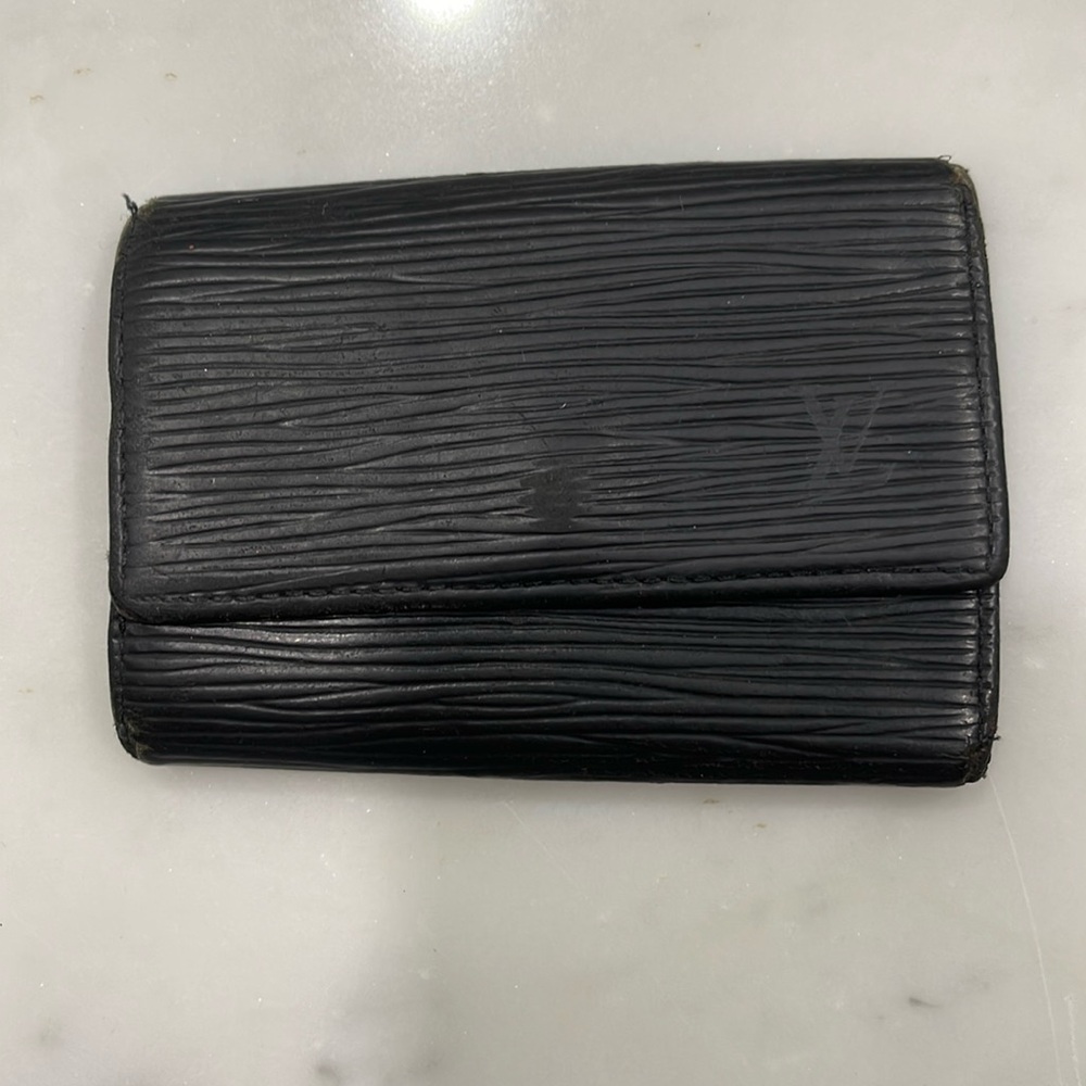 Louis Vuitton Epi Black Key Holder Snap Wallet GUC - Picture 2 of 7
